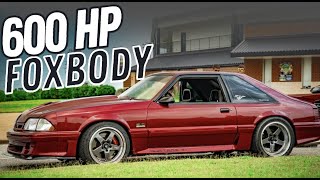 600 hp Foxbody Mustang GT Supercharged Review [upl. by Harmaning]