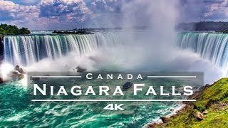 Niagara Falls Canada 🇨🇦  USA 🇺🇸  by drone 4K [upl. by Yursa755]