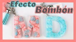 NUEVO Efectos Bellos🤩 para llaveros de letras con resina Muy originales [upl. by Airdnaz779]