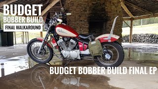 Budget Bobber Build 46  Final Walkaround of Modifications on Virago 250 XV250 XV 250 [upl. by Anirahtak]