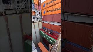 HapagLloyd Cartagena Express Ship  Ship Loding  Quay Crane  Container Terminal shortsytshorts [upl. by Grounds]