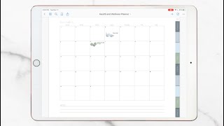 Health and Wellness Digital Planner for GoodNotes Notability PDF Expert Adobe Etc [upl. by Ahsiyk]