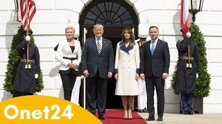 Duda i Trump o bazach USA w Polsce  Onet24 [upl. by Aneerb774]