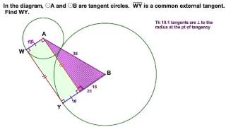 Common External Tangent Segment [upl. by Shanly]