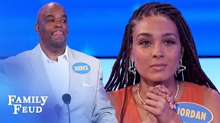 Thirsty answer makes Steve Harvey drop his card [upl. by Kalk91]