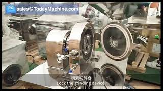 Dry Leaves Crusher Leaf Herbal Crusher Spice Grinding Machines [upl. by Covell]