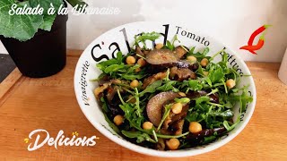 Recette Salade d’aubergines grillées à la Libanaise [upl. by Einneg314]