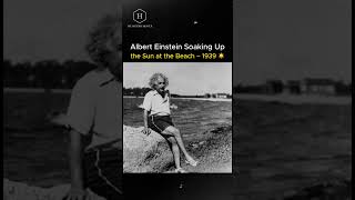 quotAlbert Einstein Soaking Up the Sun at the Beach – 1939 ☀️quot [upl. by Atteram726]