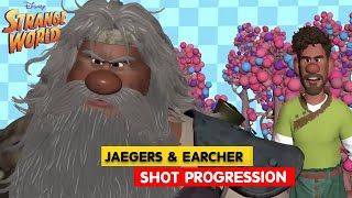 Strange World  Searcher and Jaeger Shot Progression 3DAnimationInternships [upl. by Edieh]