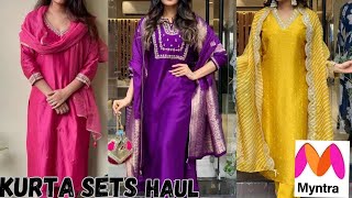 Myntra 2024 Trendy Collection FESTIVE KURTA SET  Myntra Latest Picks myntrahaul [upl. by Asilaj]