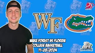 Florida vs Wake Forest 112824 Free College Basketball Picks and Predictions  NCAAB Pick [upl. by Mccall]