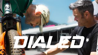 DIALED S4EP26 Enduro testing and pit setup in Andorra  FOX [upl. by Asilaj]