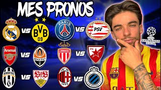 8 PRONOS LIGUE DES CHAMPIONS  PSG vs PSV  Real vs Dortmund  Monaco Arsenal [upl. by Motch195]