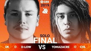 DLOW vs TOMAZACRE  Grand Beatbox Battle 2019  Final [upl. by Eirellav]