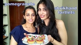 Pomegranate Shrikhand Tartlets  New Recipe  City ki Rasoi se RJ Deepika [upl. by Gautier489]