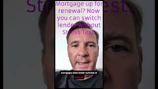 No Stress Test Stress tests for mortgage renewals Exp613 StressTest MortgageStressTest [upl. by Thalia]