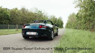 Mazda MX5 ND  BBR EXHAUST COMPARISON [upl. by Duaner]