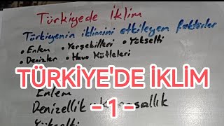 TÜRKİYEDE İKLİM TÜRKİYEYİ ETKİLEYEN BASINÇ MERKEZLERİ TÜRKİYEYİ ETKİLEYEN RÜZGARLAR TYT 9SINIF [upl. by Maidy510]