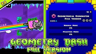 Geometrical Dominator Full Version All Coins  Geometry Dash Full Version  By MusicSoundsGD [upl. by Mailand]