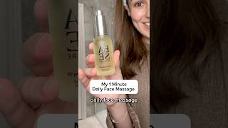 60 Second Face Massage 💆🏻‍♀️ facemassage facialmassage faceyoga faceoil shorts skincaretips [upl. by Vivianna233]