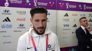 Mathew Leckie  FIFA World Cup Qatar 2022  PostMatch Interview Argentina v Australia [upl. by Cagle]