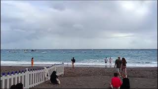 Positano bella e suggestiva anche con il mare mosso [upl. by Ecitnirp790]