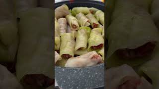 Kələm dolmadıfood resepte resept shorts short shortvideo kələmdolması [upl. by Alaecim]