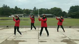 Ambyar Mak Pyar  Line Dance  Choreo by Indah Bestari [upl. by Ardnat366]