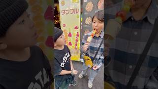 はじめての鶴橋食べ歩きタンフル何本食べるの🍓動画も見てね [upl. by Yerkovich]