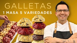 GALLETAS Te doy una receta y tendrás cinco variantes [upl. by Ahsram]