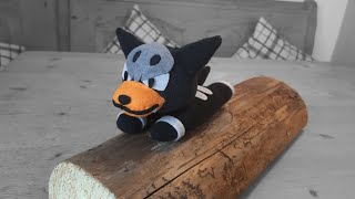 Pokemon Hunduster Plüschtier nähen aus einer Socke  DIY Houndour Sock Plush [upl. by Ranger]