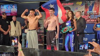 Top Rank Weigh in Xander Zayas vs Patrick Teixeira PLUS Undercard [upl. by Sdlonyer470]