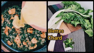 Dîner facile cuit à la poêle  recette blettes [upl. by Imtiaz530]