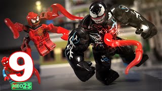 LEGO VENOM LET THERE BE CARNAGE  Venom VS Carnage  Lego SpiderMan Stop Motion Series Episode 9 [upl. by Ahsinuq]