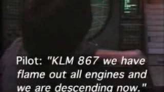 KLM four engine failure from volcanic ash cloud [upl. by Marne]