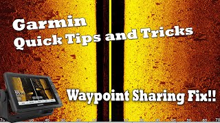 Garmin waypoints not Sharing Try these simple steps [upl. by Raimund]