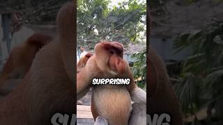 Why This Monkey Have Big Nose 😱 shorts [upl. by Adnolahs]