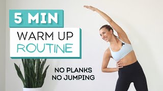 5 min WARM UP ROUTINE Before Your Workout  Low Impact  Wrist Friendly [upl. by Kimberley]