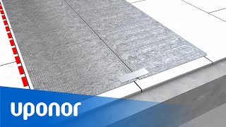 Uponor Comfort E aluminiowa mata grzewcza do suchej zabudowy [upl. by Satterlee563]