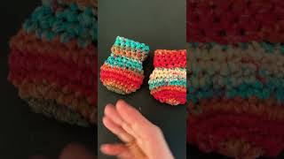 I made these super cute crochet baby mittens [upl. by Enobe908]