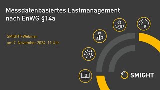 SMIGHT Webinar„Messdatenbasiertes Lastmanagement nach EnWG §14a“ [upl. by Chane]