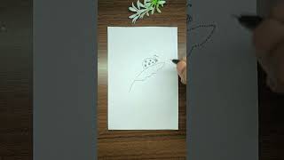 Drawing with dots challenge for kids insect drawing easy art shorts drawing [upl. by Atirehc]