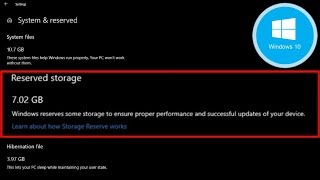 How to Disable Reserved Storage on Windows 10 2019 Guide [upl. by Fish]