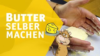 Butter selber machen  ganz einfach mit Sahne  KAESESELBERDE [upl. by Hachman618]