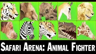 Safari Arena Animal Fighter 3  Lion Hippopotamus  Eftsei Gaming [upl. by Kerk755]