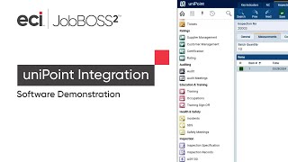 JobBOSS² with uniPoint Integration  Supercharge Your Manufacturing Quality [upl. by Matt]