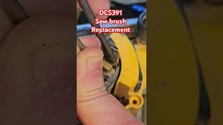 Quick Fix Dewalt DCS391 Brush Replacement DewaltTools [upl. by Noam]