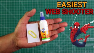 How to make SPIDERMAN WEB SHOOTER at home  paper and ruberband web shooter  easy web shooter [upl. by Sirad]