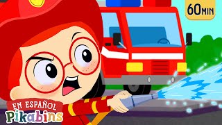 El Camión de Bomberos al Rescate 🚒 Caricaturas  Pikabins Canciones Infantiles Educativas [upl. by Eidnar477]