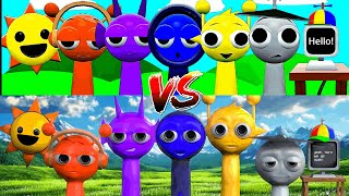 Original Sprunki 3D vs 3D Fake Version  CAT CALL [upl. by Gilliam563]